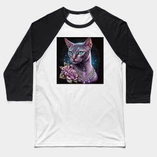 Royal Abyssinian Cat Baseball T-Shirt